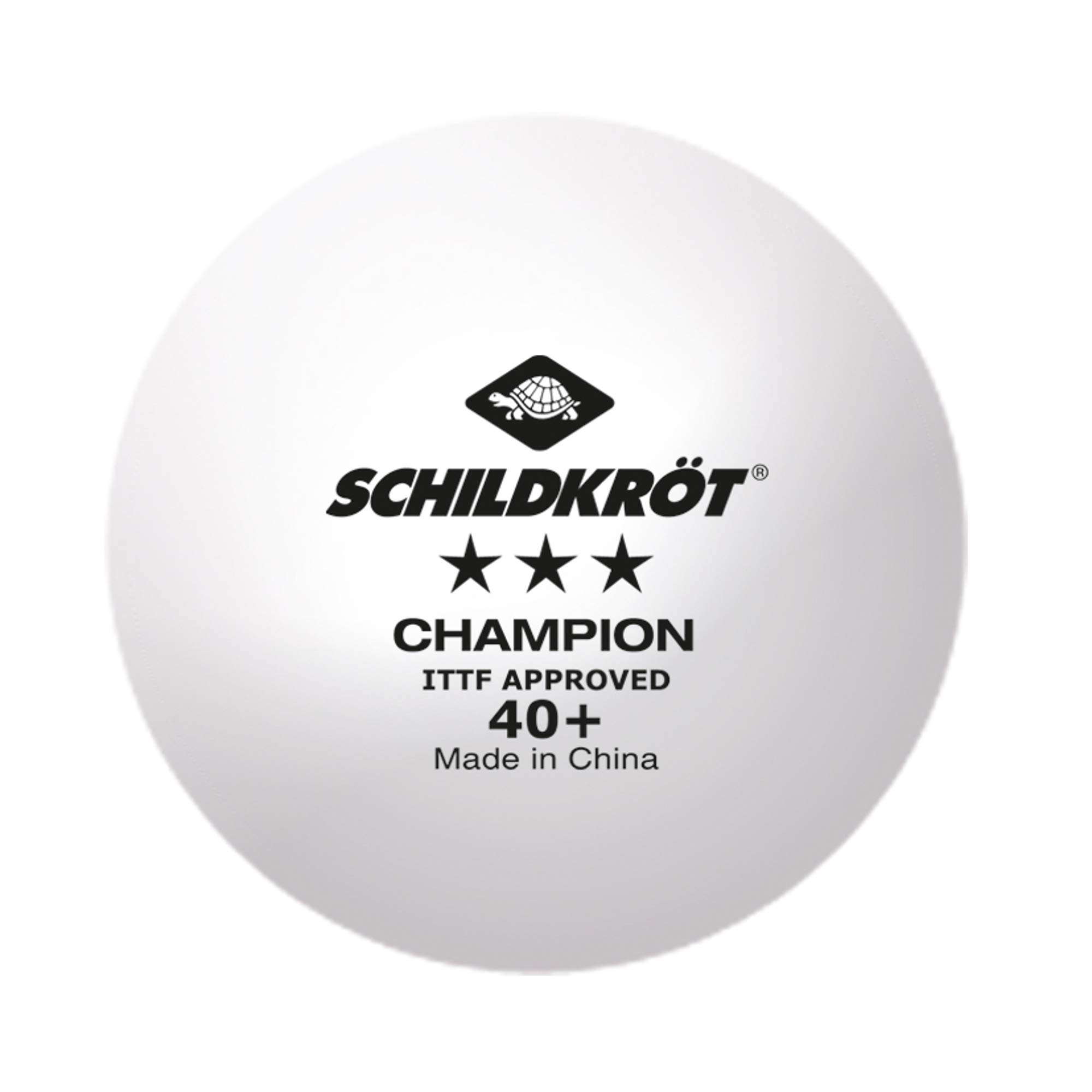 【中古・未使用品】[120個セット] ドニック Schildkrot 卓球 競技 ボール スリースター 3 Star Champ ball ITTF認可 Poly 40+ 608542 DONIC DONIC - 【中古・未使用品】[120個セット] ドニック Schildkrot 卓球