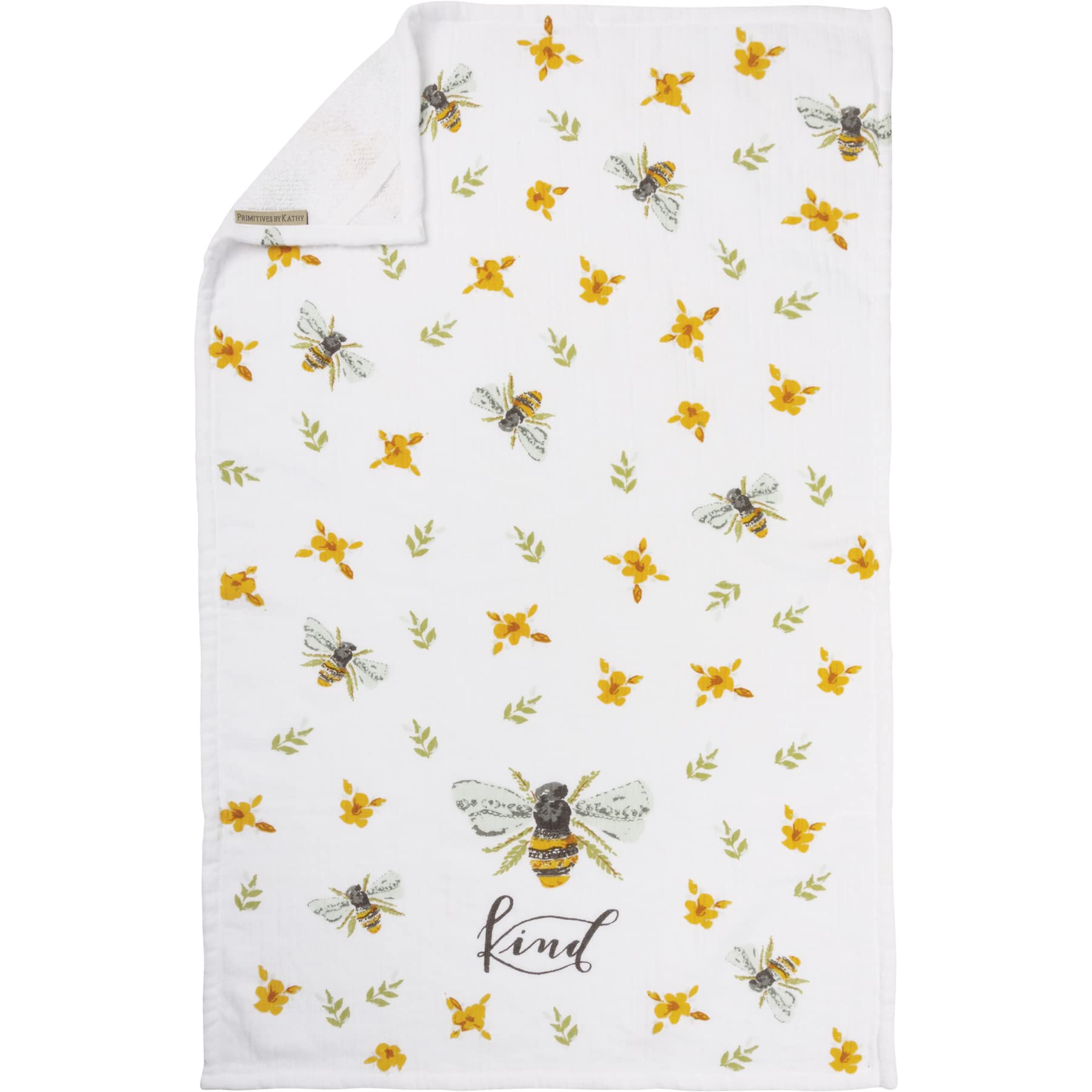 Primitives by KathyPBK Bee Kind Terry Hand Towel