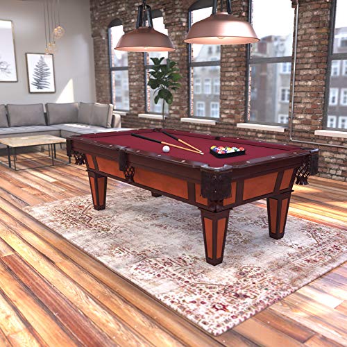 Fat Cat By Gld Products 64-0126 Reno 7.5€™ Pool Table With Dark Cherry Finish And Wine Colored Cloth, Accuslate Billiard Surface thumb #11