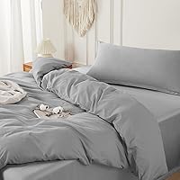 Vista 84 de SAPHREAS Juego de funda de edredón, 100% algodón extrasuave, tamaño individual, lavanda, 2 piezas, 1 funda de edredón de 68 x 90 pulgadas con Crema