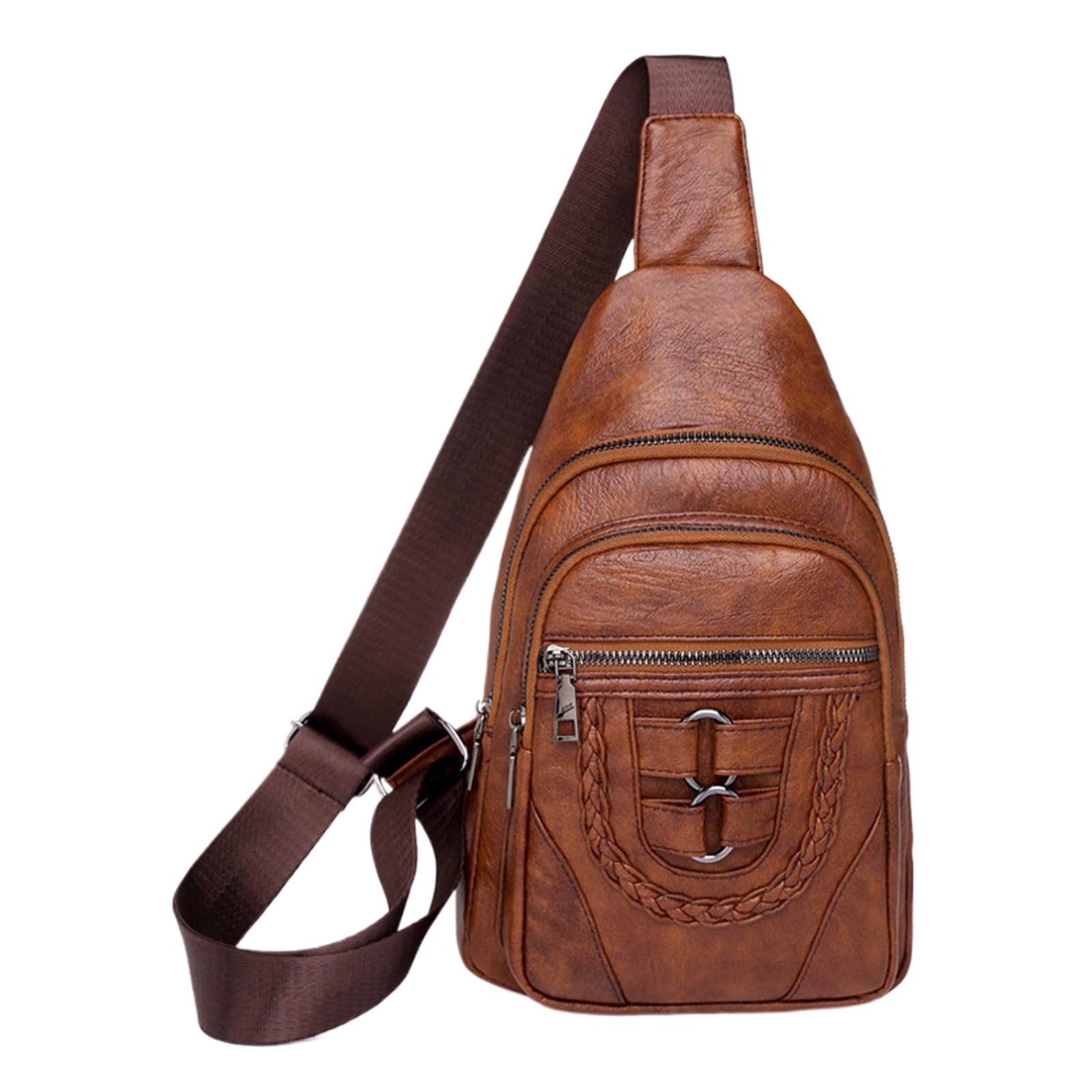 Sac à bandoulière de voyage femme imperméable à compartiments multiples - 8