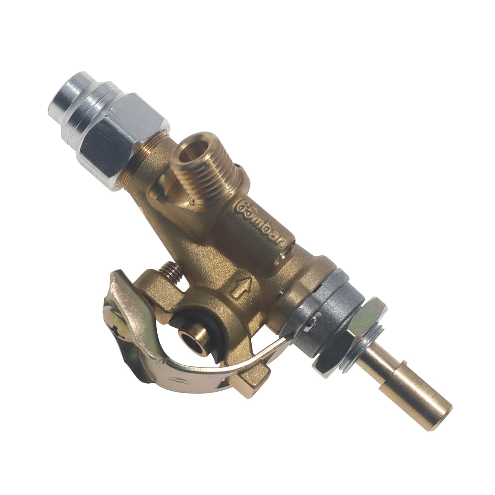 METER STAR Válvulas de seguridad de latón para barbacoa con imán Orkli Salida de gas con rosca 7/16"-20UNF