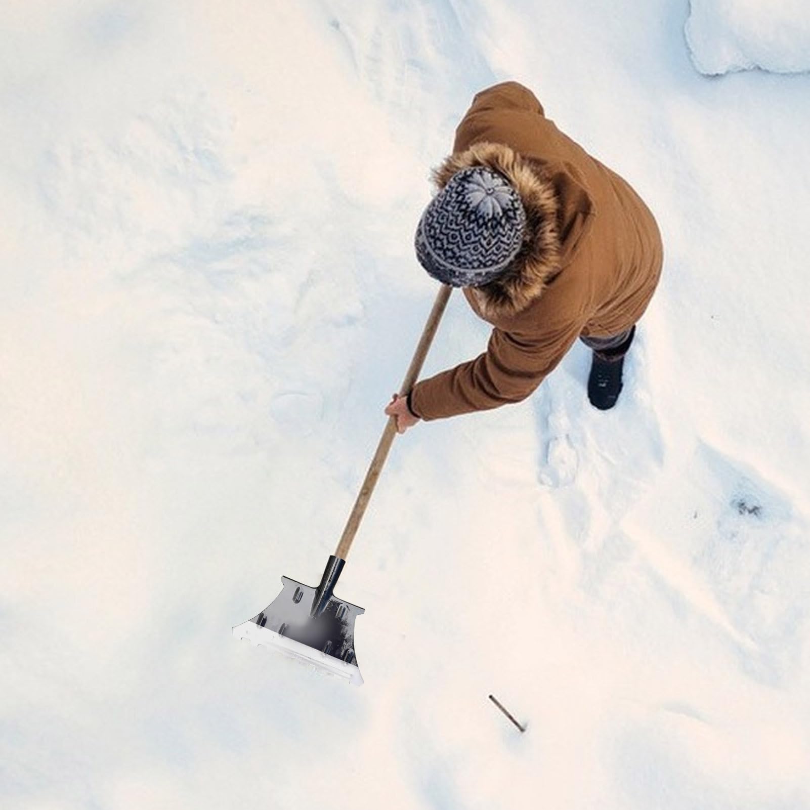 Palas De Nieve para Coche 33 cm Herramienta De Invierno Ergonómica