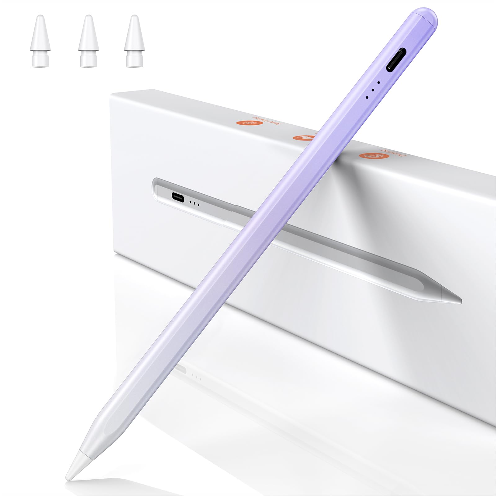 BAZO Stift für iPad Apple Pencil | Generation Schnellladeleistung Palm Rejection Lila Farbverlauf