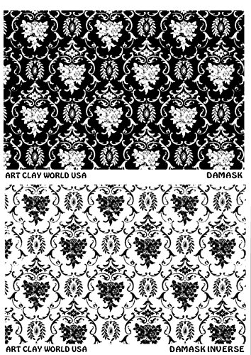 FlexiStamp Texture Sheet Set Damask Set2 pc.