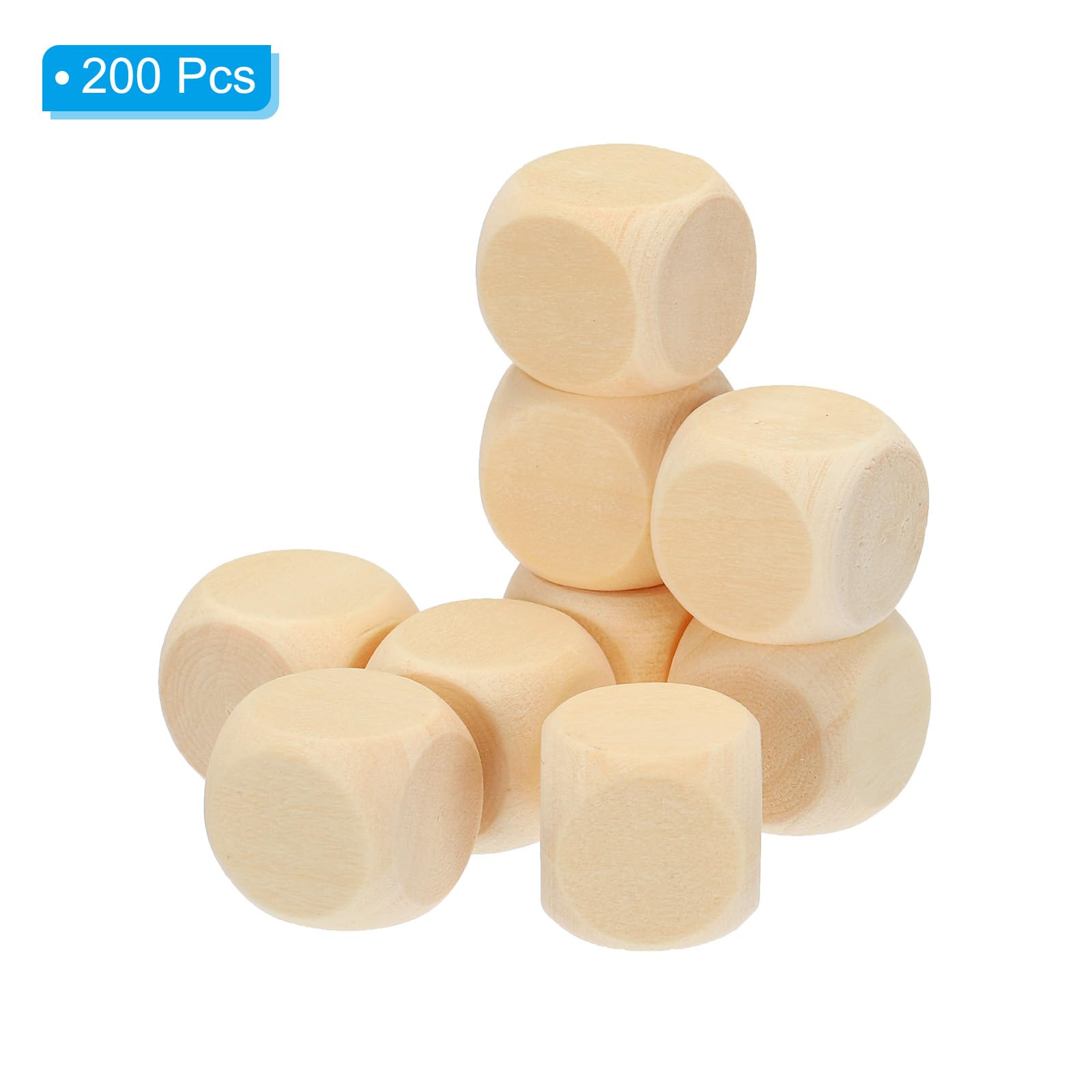 PATIKIL 14mm Blank Wooden Dice - Image 3