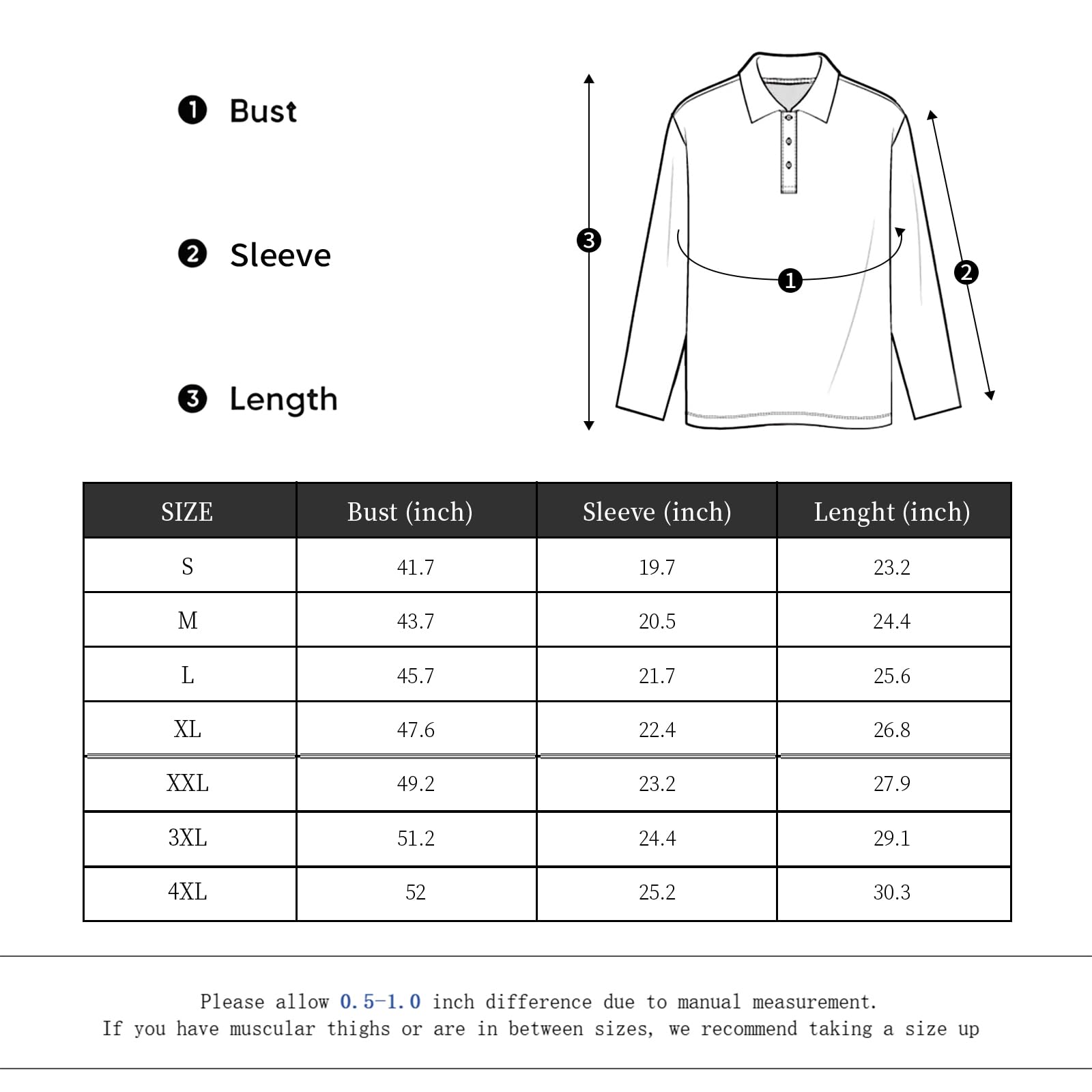 Pack de 3/5 Polos Homme Uni à Rayures Manches Longues Respirant à Séchage Rapide pour Golf/Course/Salle de Sport - Haute Performance