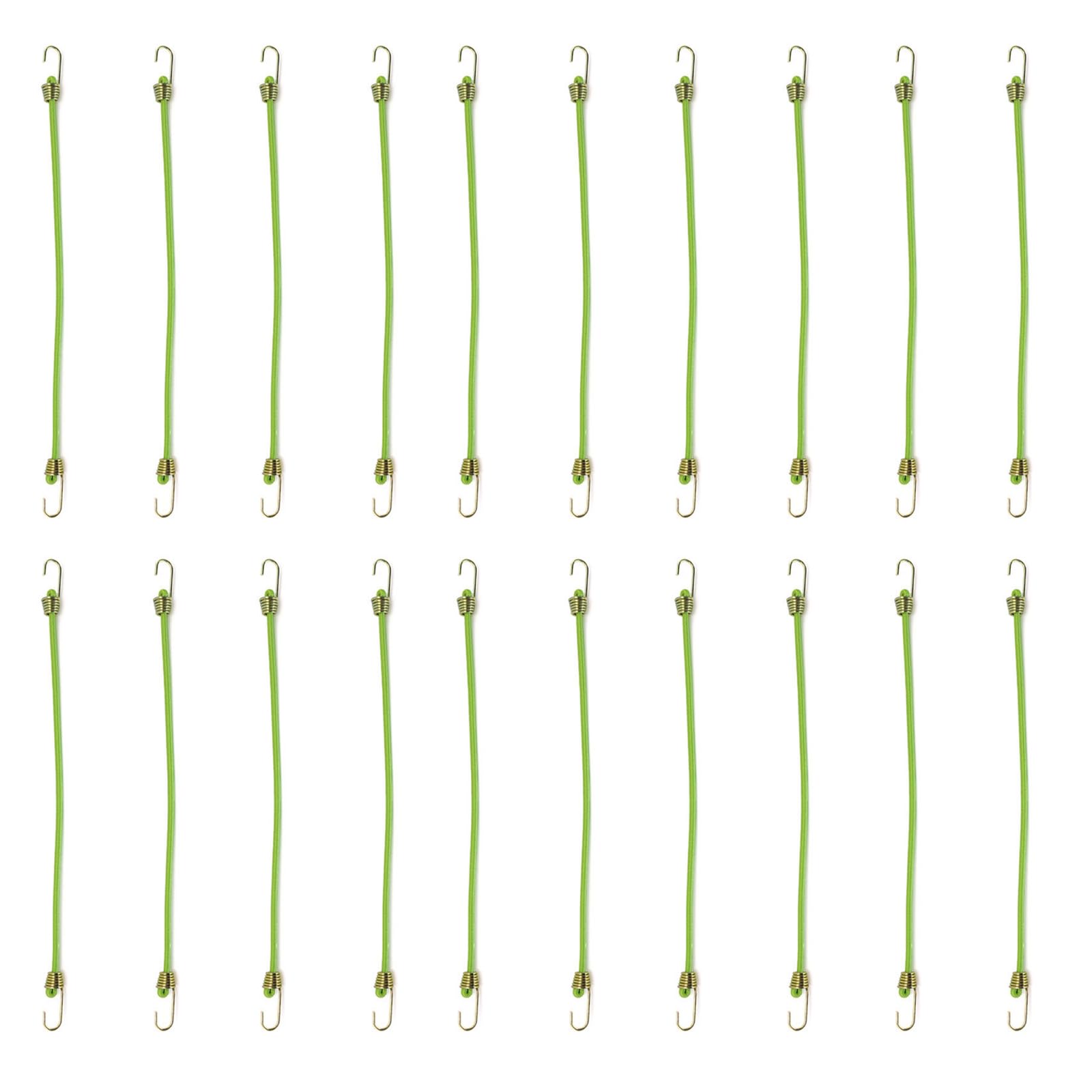 Uqezagpa 20Pcs Elastic Bungee Strap Bungee Cord for Securing Tarps Luggage Tent Heavy Duty Bungee Cord Luggage Strap