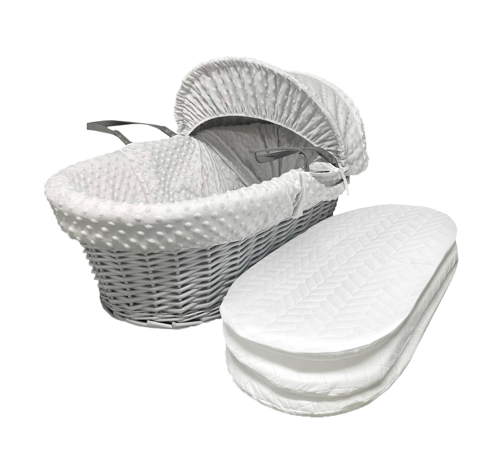 Sapphire Collection Premium Moses Basket Foam Mattress - Ensures Safe and Comfortable Sleep for Babies (2, 67 X 30 X 4cm)