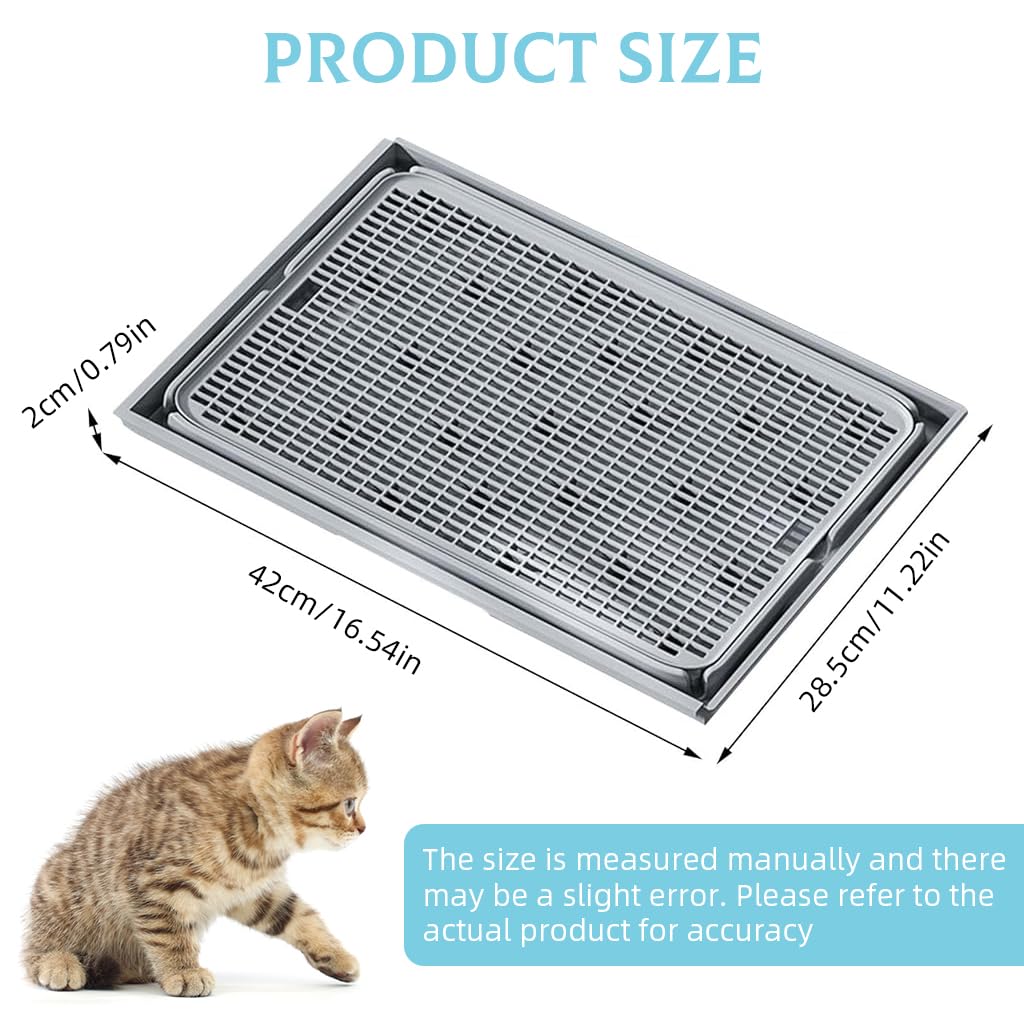 Qpets Cat Litter Box Step, Expandable Interlock Litter Mat 42 CM x 28.5 cm