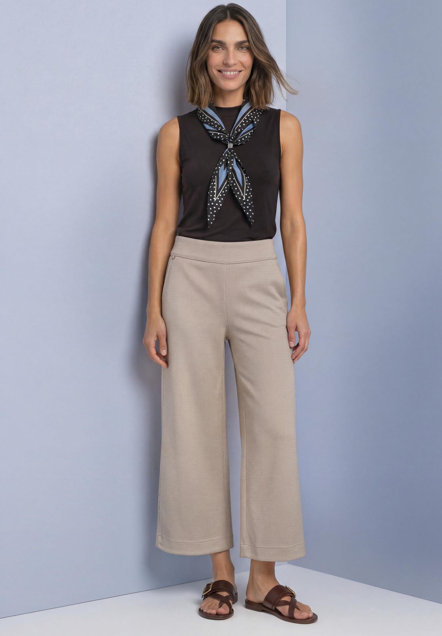 Street One Damen High Waist Culotte im Casual Fit