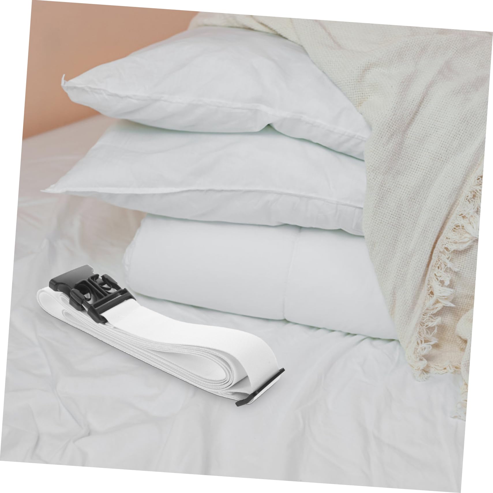 Unomor 3pcs Bed Sheet Storage Belt Fixing Elastic Band Furniture Storage Supply Elastic Band for Fixing Wardrobe Moving Straps Elastic Design Furniture Straps White Oxford Cloth