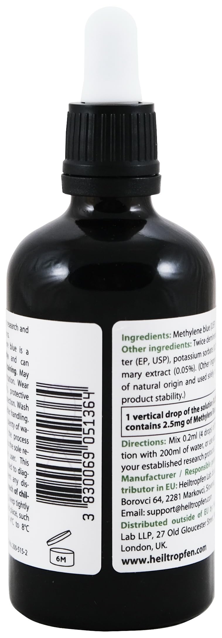 Heiltropfen® Soluzione di blu di metilene 5% 100 ml USP Grado farmaceutico