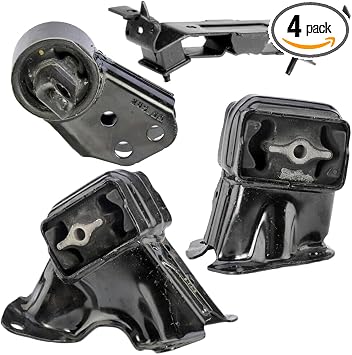 Engine Transmission Mount for Jeep Commander 2006-2010 | Front Left Driver, Right Passenger Side, 4pcs, Motor & Trans. W. Diff, Direct Fit