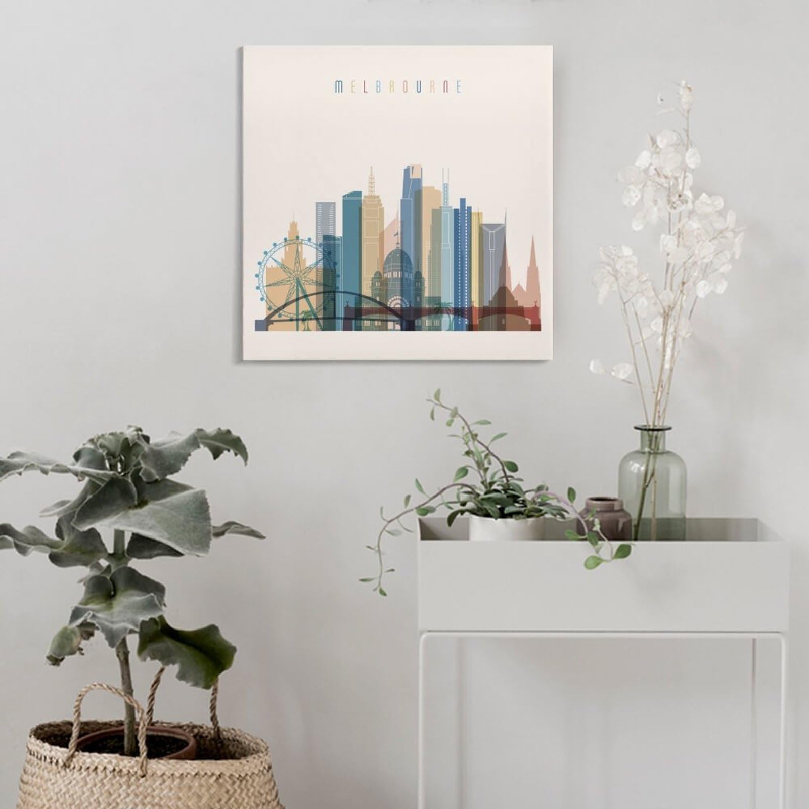Amazon.co.jp: メルボルン オーストラリア 都市スカイライン アート