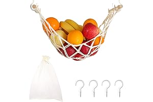 Hanging Fruit Hammock Macrame Basket