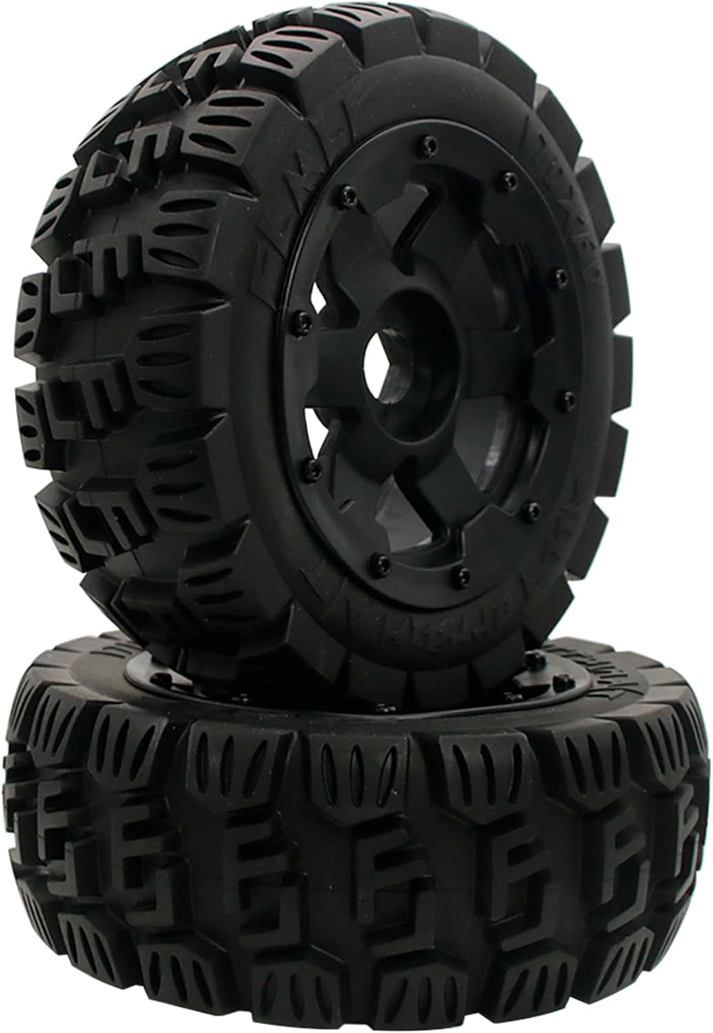 FLMLF Front Tire Kit for 1/5 HPI ROVAN KM Rofun Baja 5B RC CAR Parts