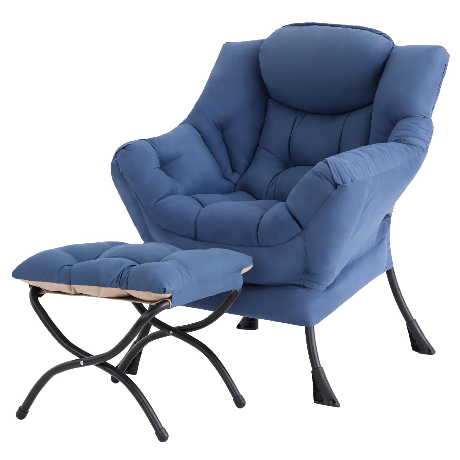 Amazon.com: Tiita Lazy Chair with Ottoman, Modern Large Accent