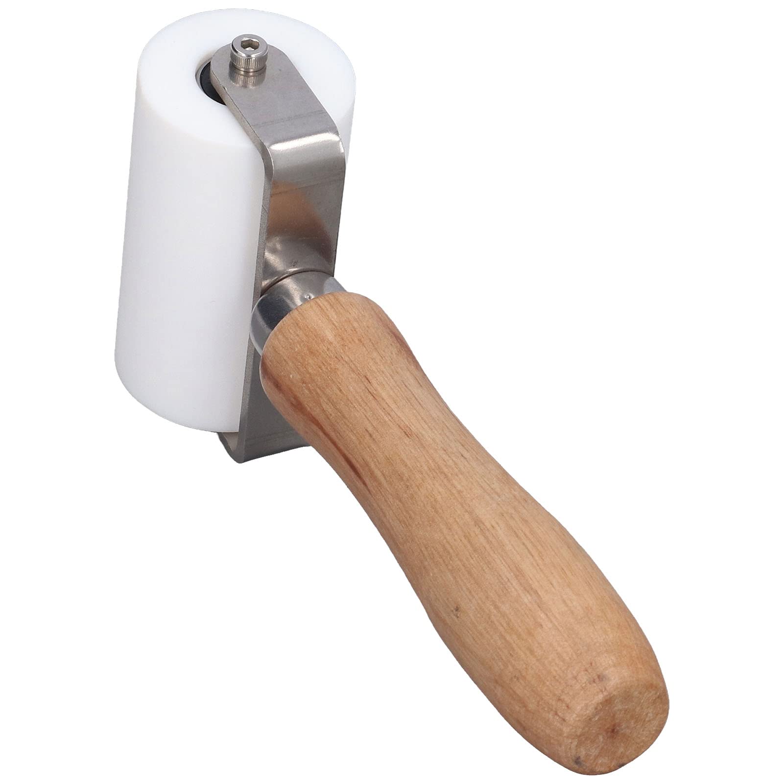 Rodillo de Costura de Silicona, Rodillo de Papel Tapiz Profesional con Acero Inoxidable 304 y de Haya para Soldar Pisos de PVC y Tableros de Plástico