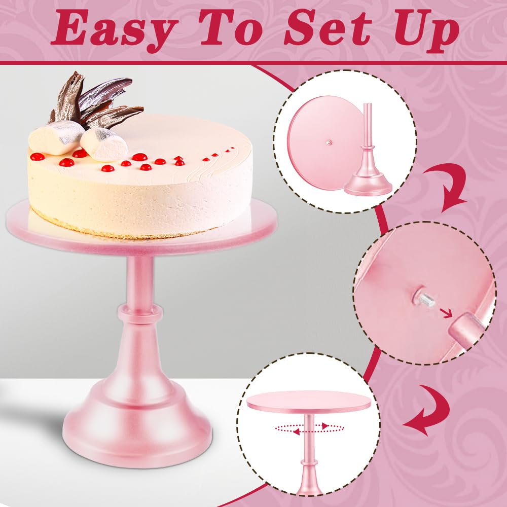 3 soportes para tartas con 20 piezas redondas, juego de soportes para tartas de 8 pulgadas, 10 pulgadas, 12 pulgadas, juego de exhibición perfecto de mesa de postre, soportes para cupcakes y