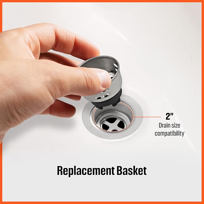 HIGHCRAFT Colador de Acero Inoxidable para Fregaderos pack de 2 miniatura 5