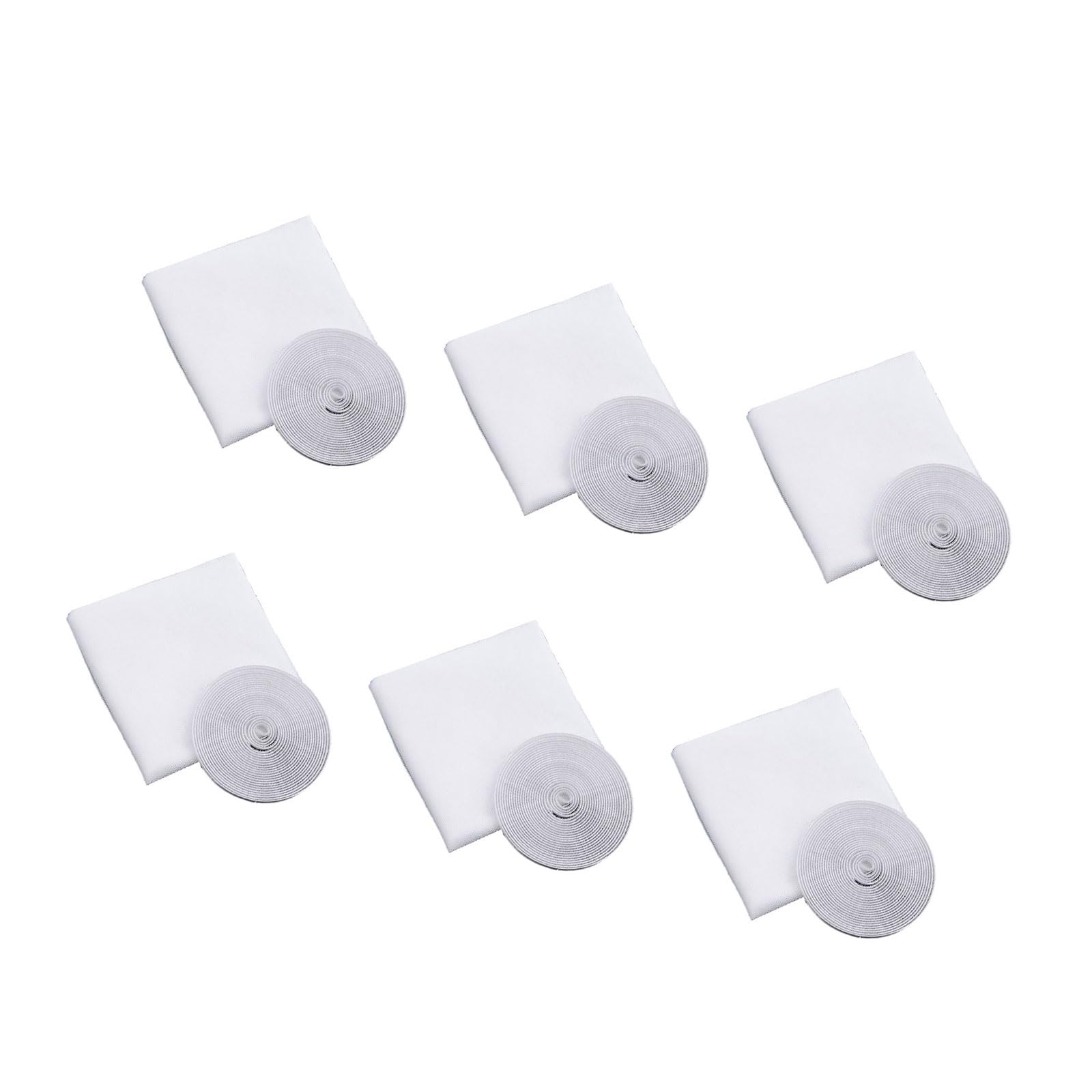 Tsophreniq 6 Pack Adhesive Invisible Window Screens with Tape for Protective Meshes Easy Installation Without Tool Need Tape Invisible Window Screen