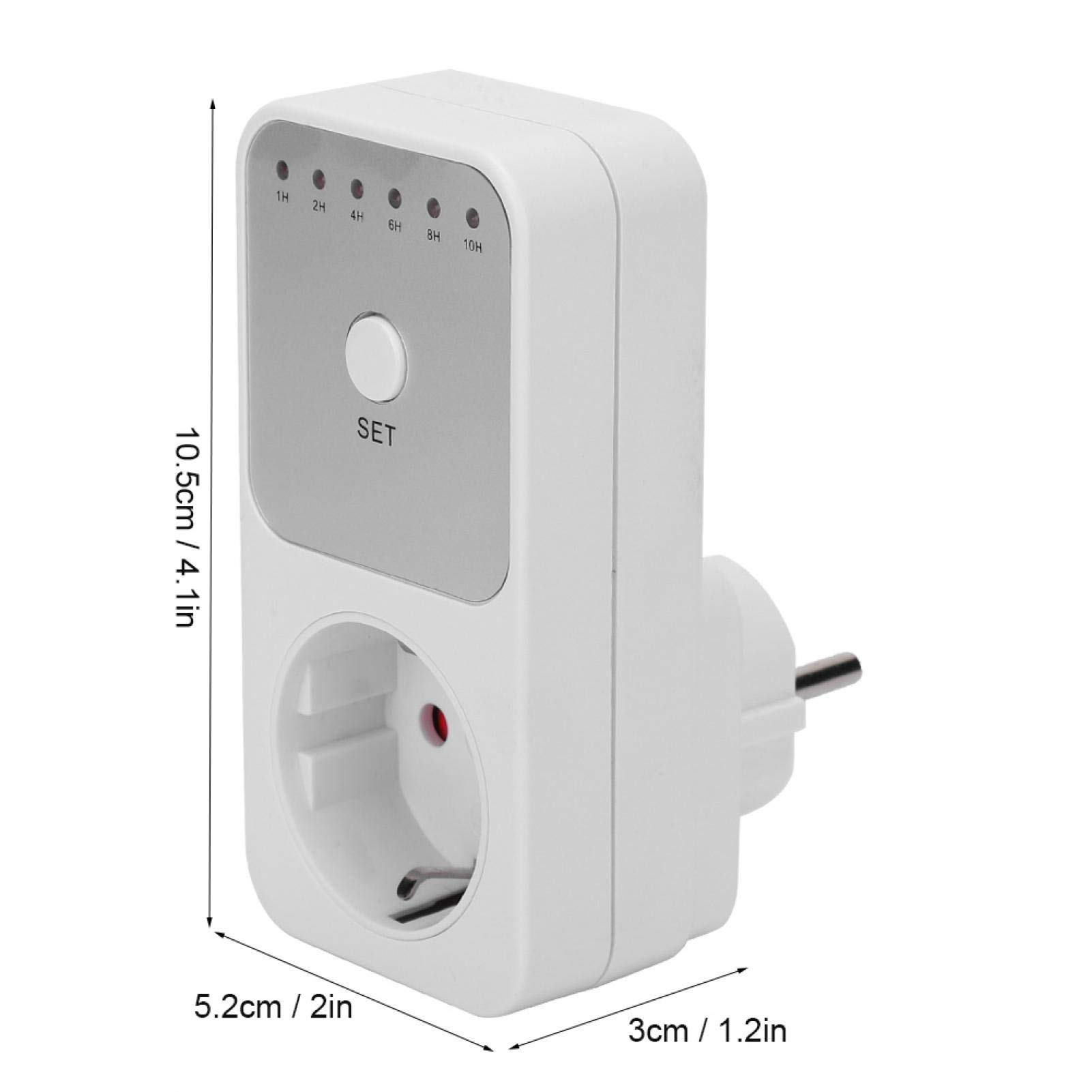 Interrupteur de Prise de Courant de Minuterie, Contrôleur de Commutateur de Minuterie de Compte à Rebours Enfichable, Timer Switch Controller, Prise EU 230V