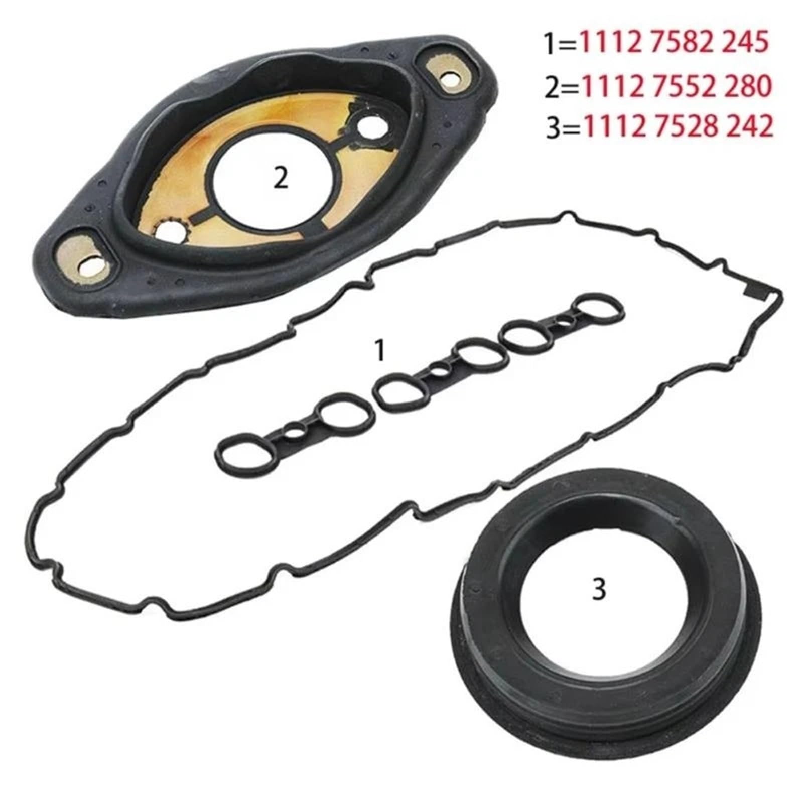 Oil Filter Housing Do E87 E90 E92 E93 A5KD Zawory silnika Zestaw uszczelek pokrywy 11127528242 11127559699 Gasket set oil cooler