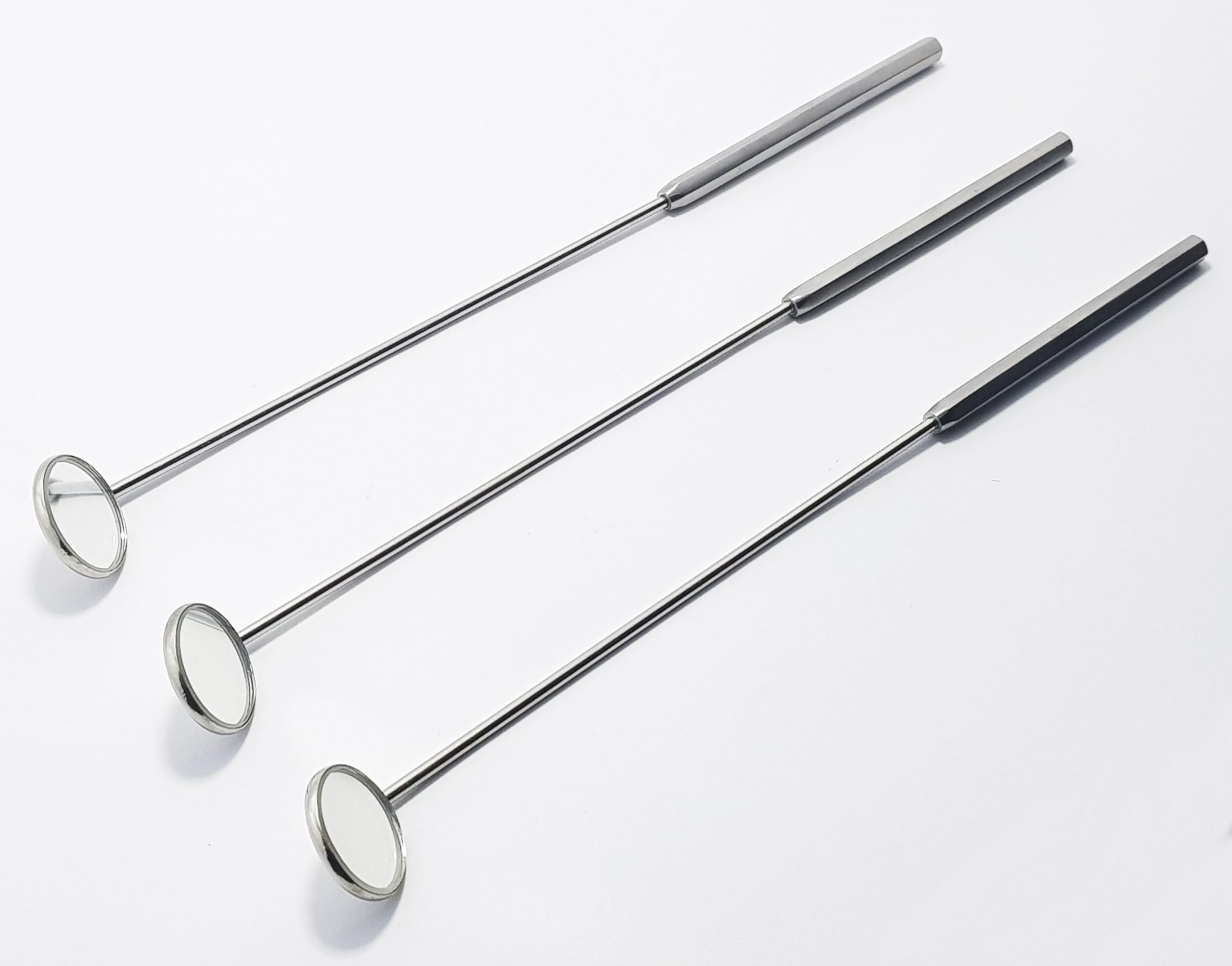 Laryngeal Mirror with Handle Fig #4; 18mm ENT 4 Pcs #122910190