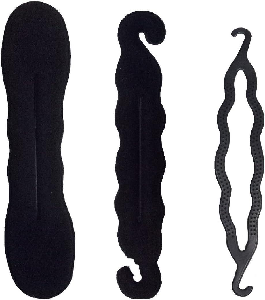 JAMPAK� Magic Foam Sponge Hair Styling Donut Bun Maker Former French 3 pcs Twist Tool Star Hair Accessories