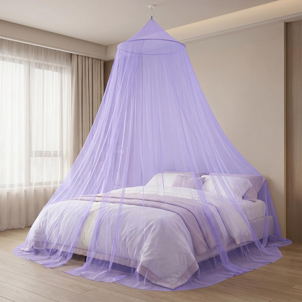 VorPrillynt Mosquito Net For Bed, Mosquito Net, Dome Single Door Bed Canopy, Maximum Mosquito Protection, Double Proof, Irritation Mosquito Net Travel