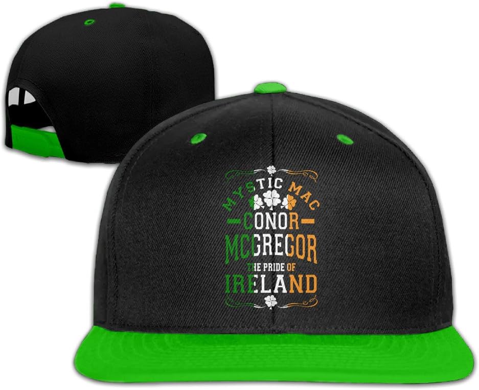 M Angel Adjustable Funny Conor McGregor Hip-Hop Baseball Cap One Size KellyGreen