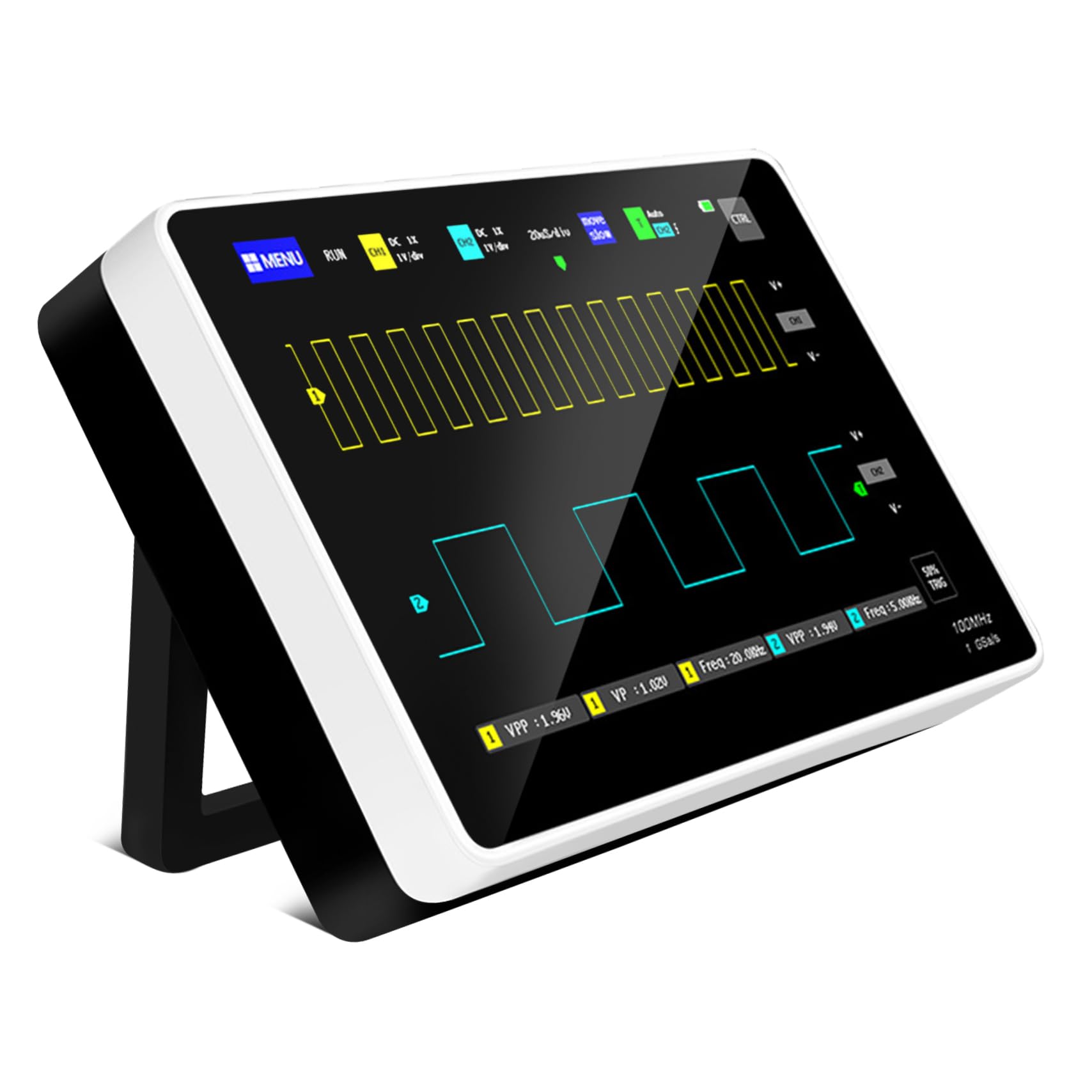 DINHEAROM Digital Portable Dual-Channel Tablet High-Speed Sampling Capacity Battery for Electronics Automotive and Telecommunications Analysis