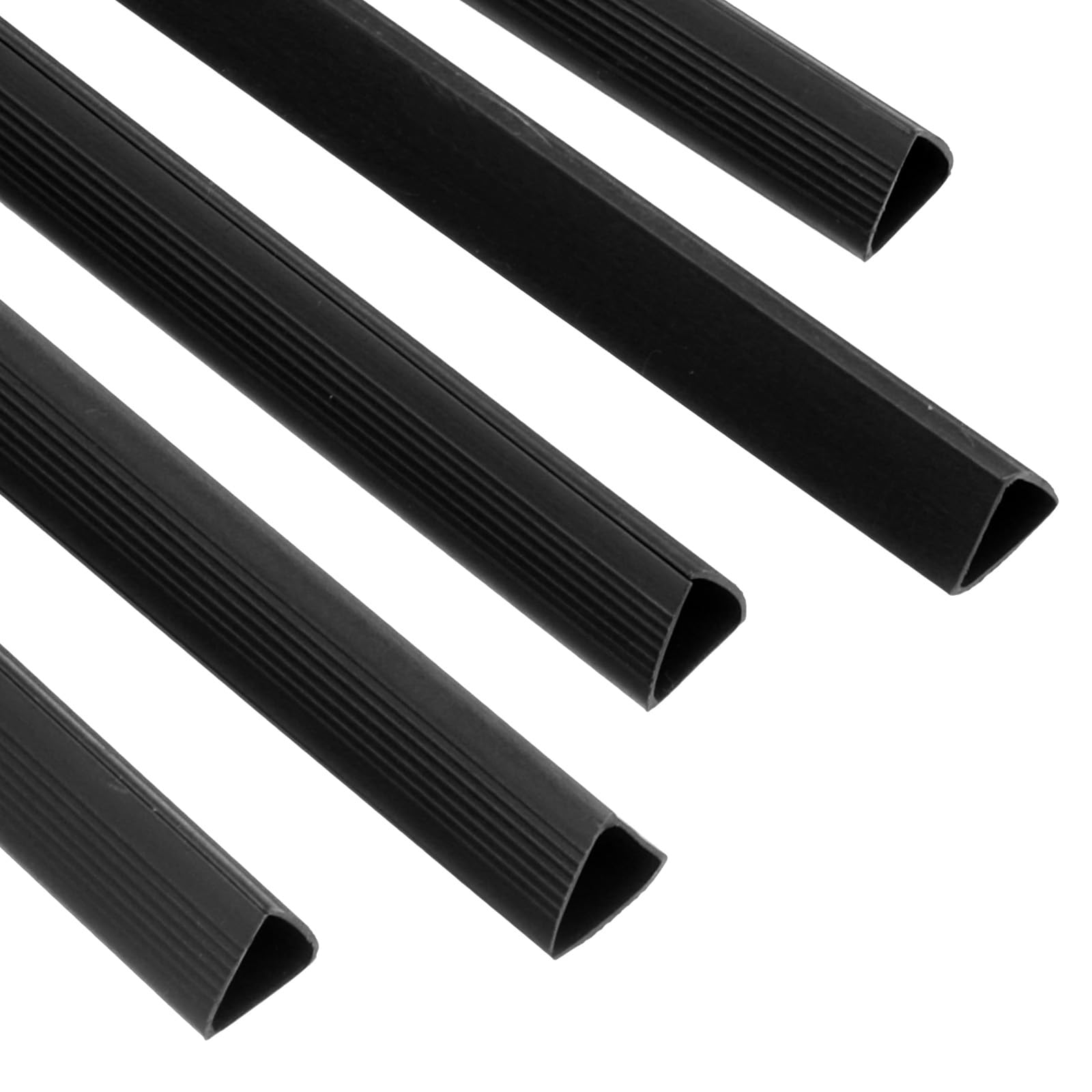 PATIKIL 20Pcs Binding Bars, 15mm Binding Bars Slide Grip 120 Sheets Capacity A4 Size Report Binder Presentation Binder for Report Cover Resume, Black