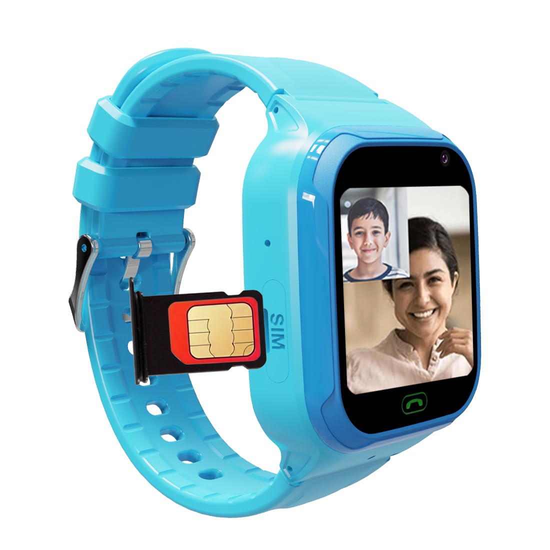 sekyo WatchPhone 4G Video Calling SmartWatch for Kids | Camera, Location Tracking, SOS, Geo-Fencing, Long Battery | Boys & Girls | 2G/4G Sim Support | Kids Smart Watch with Parent Control App -Blue (B0D9J542GS) Amazon Price History, Amazon Price Tracker