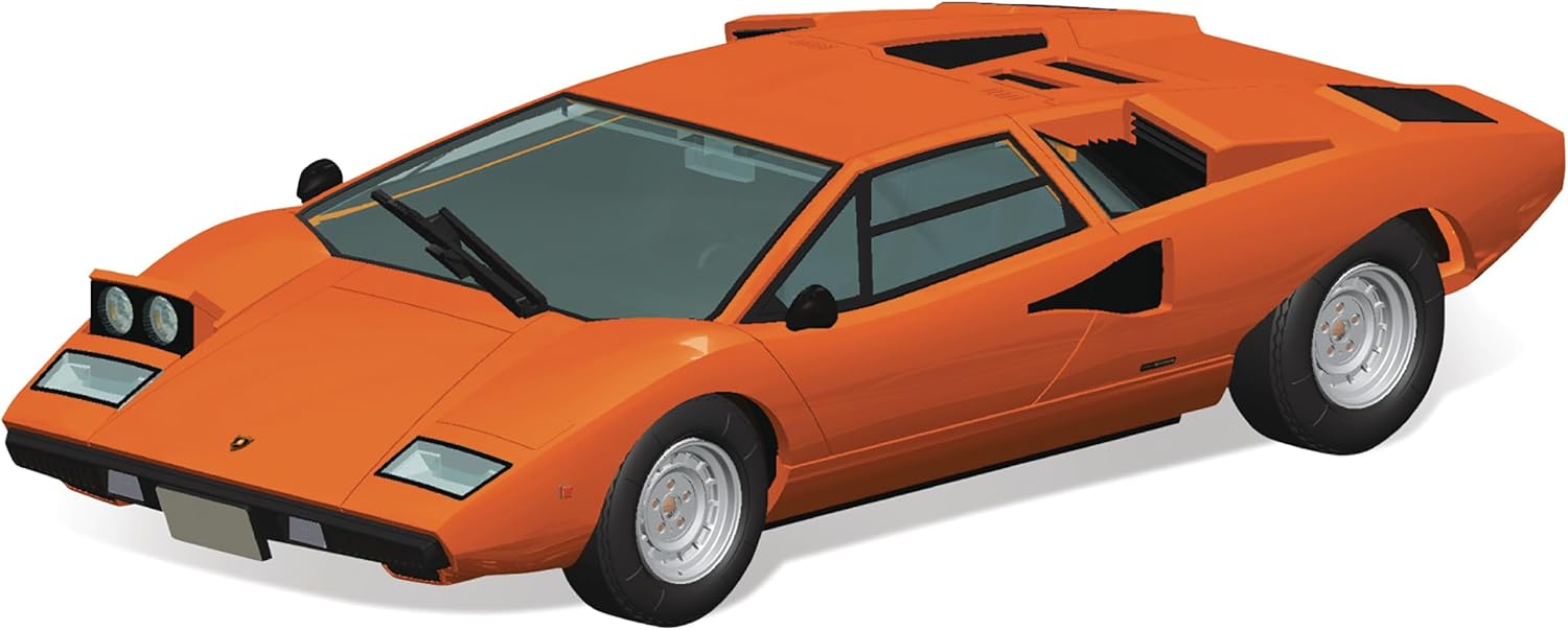 Aoshima Lamborghini Countach LP400 (Orange Ver.) 1:32 Scale Model Kit