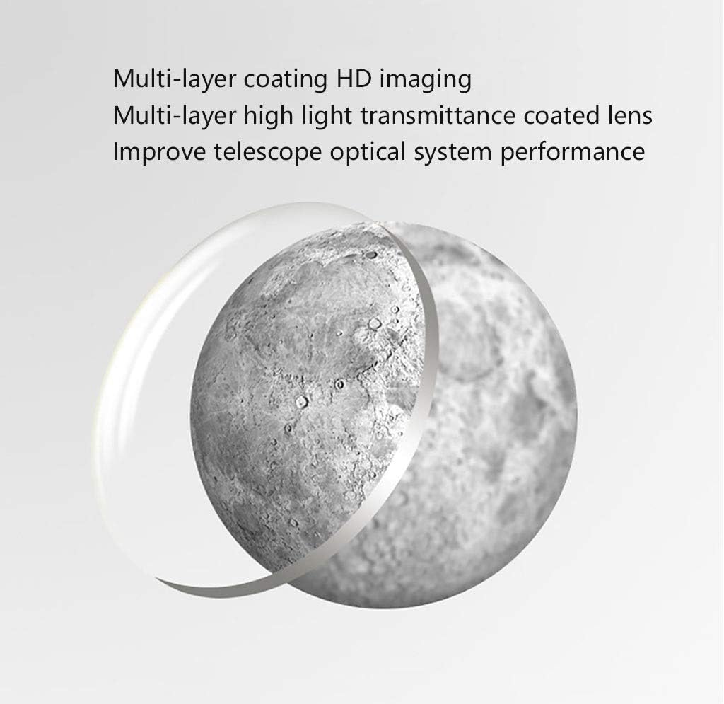 Refracting Telescope Monocular Telescope Astronomical Telescope Portable Travel Telescope Tripod HD Space Telescope Phone Clip