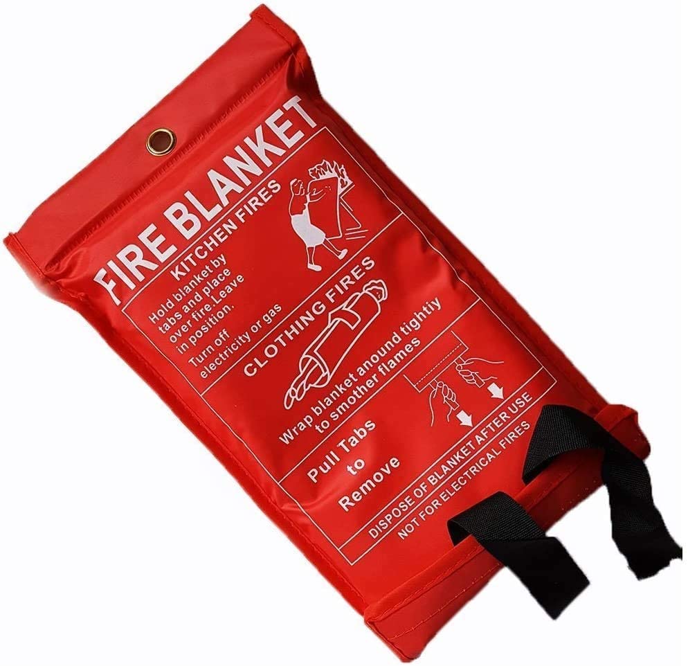 Fire Blanket Easy & Quick Unfolding Emergency Fire Blanket Large Fire Blanket for Home Kitchen, Garage, Office, Caravan, Car - Image 4