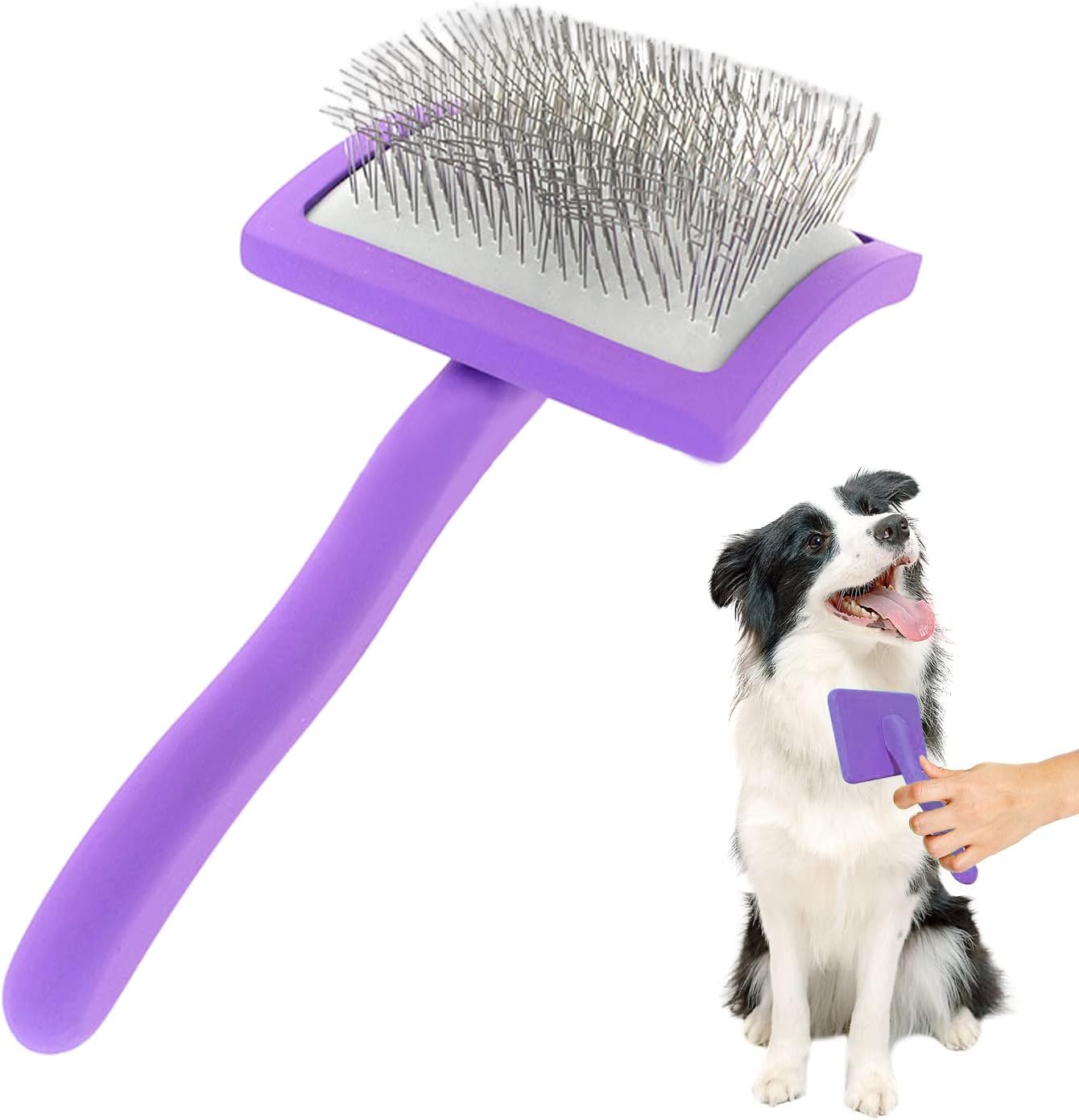 Slicker Brush for Golden Doodle Poodle, Dog Hair Brush for Grooming