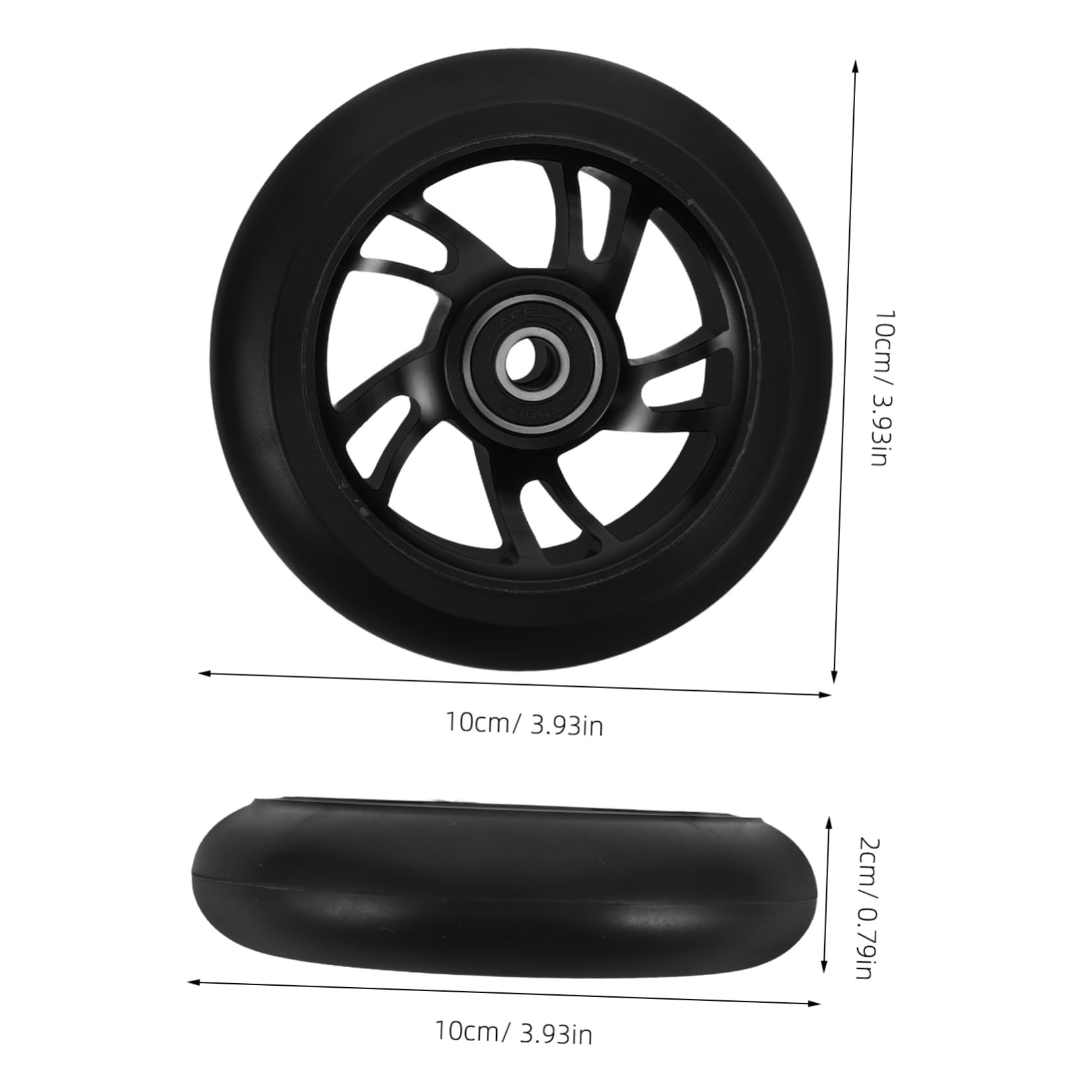 Kisangel 2pcs Replacement Wheels for Scooters Durable Lightweight Design for Enhanced Performance and Stability Upgrade for Tricks and Gliding Experience