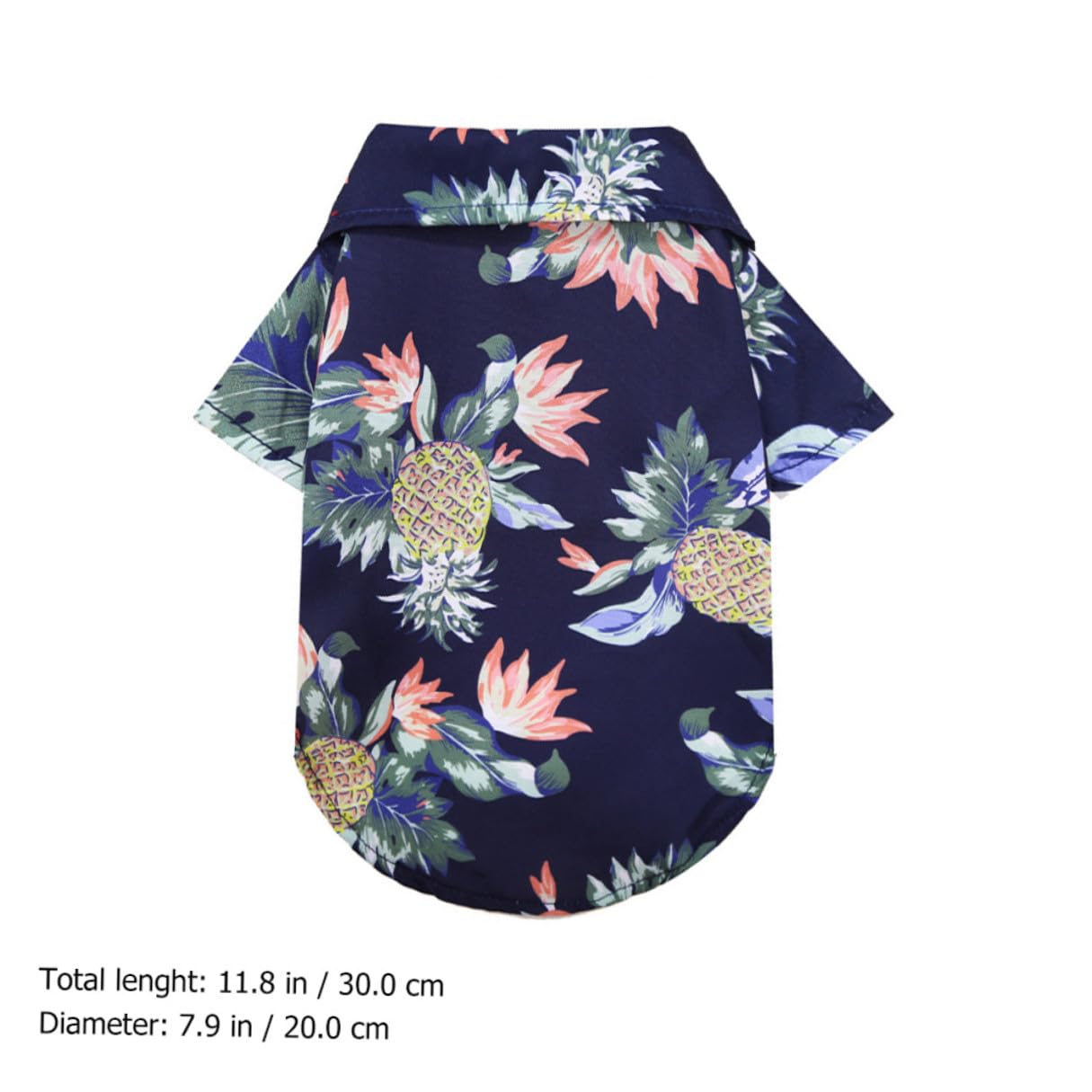 Camisa Hawaiana para Perros y Gatos, 4 Piezas XS Colores Marino, y Burdeos, Poliéster Transpirable y Cómodo para Playa, Verano y Fiestas
