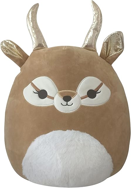 Squishmallows SQJW22-75AN-12 7.5" Antelope-Add Kieli to Your Squad, Ultrasoft Stuffed Animal Toy, Official Kellytoy Plush