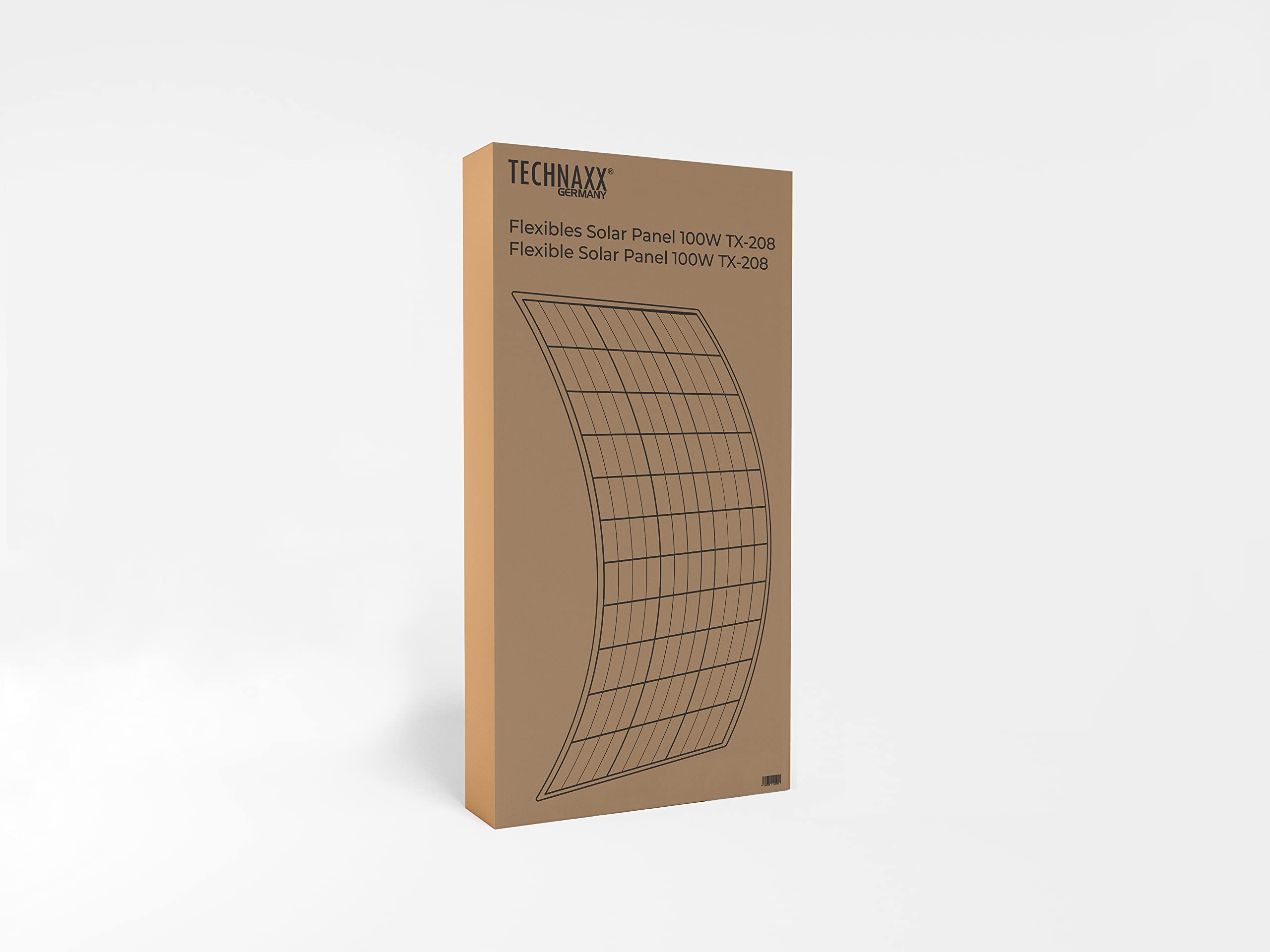 Amazon | Technaxx 100ワット フレキシブルポータブルソーラーパネル