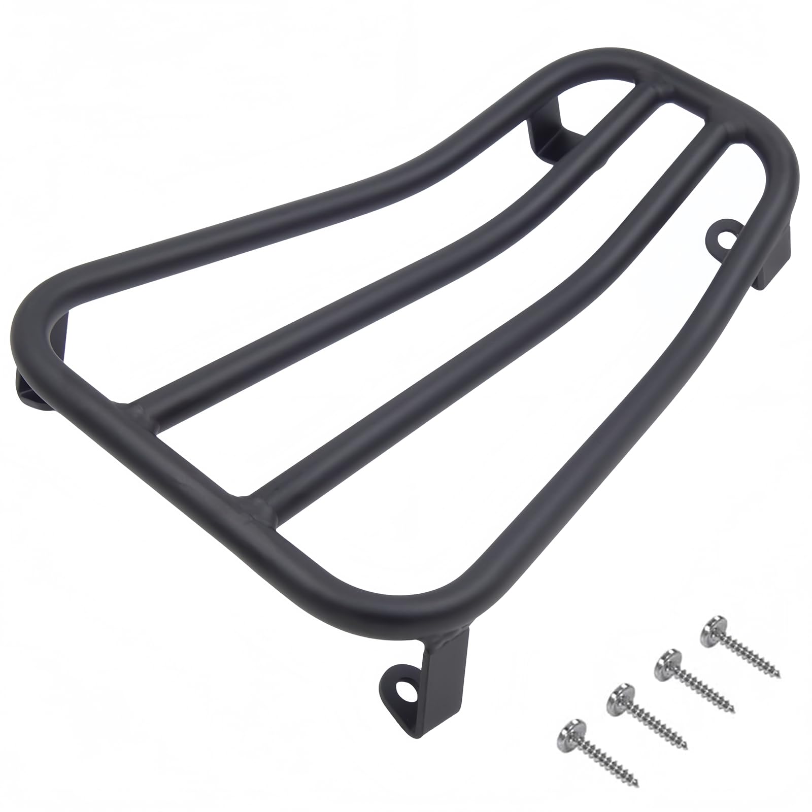Motorrad Gepäckträger für Vespa GT, GTS, GTL, GTV 125 200 250 300 – Mittiger Ständer, Schwarz Matt, für Panniers und Gepäckmontage
