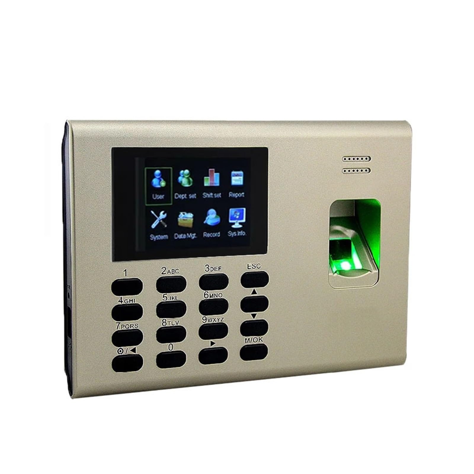 CVFRDD Built In Battery K40 USB TCP/IP RFID Card Fingerprint Recognition Time Attendance Machine Time Clcok Time Recorder(K40)