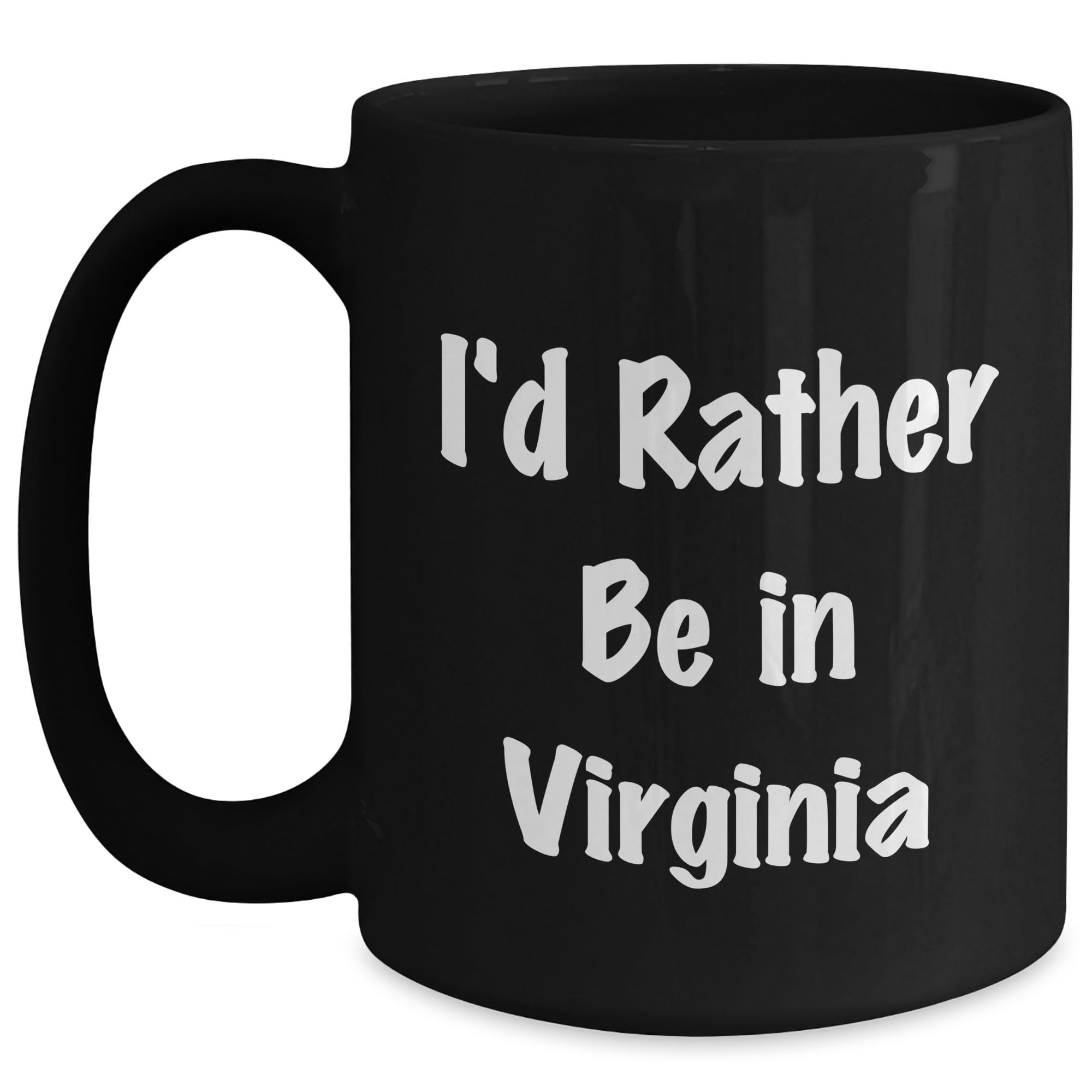 Virginia Proud Black Coffee Mug — funny ceramic mug from ShopProudGifts