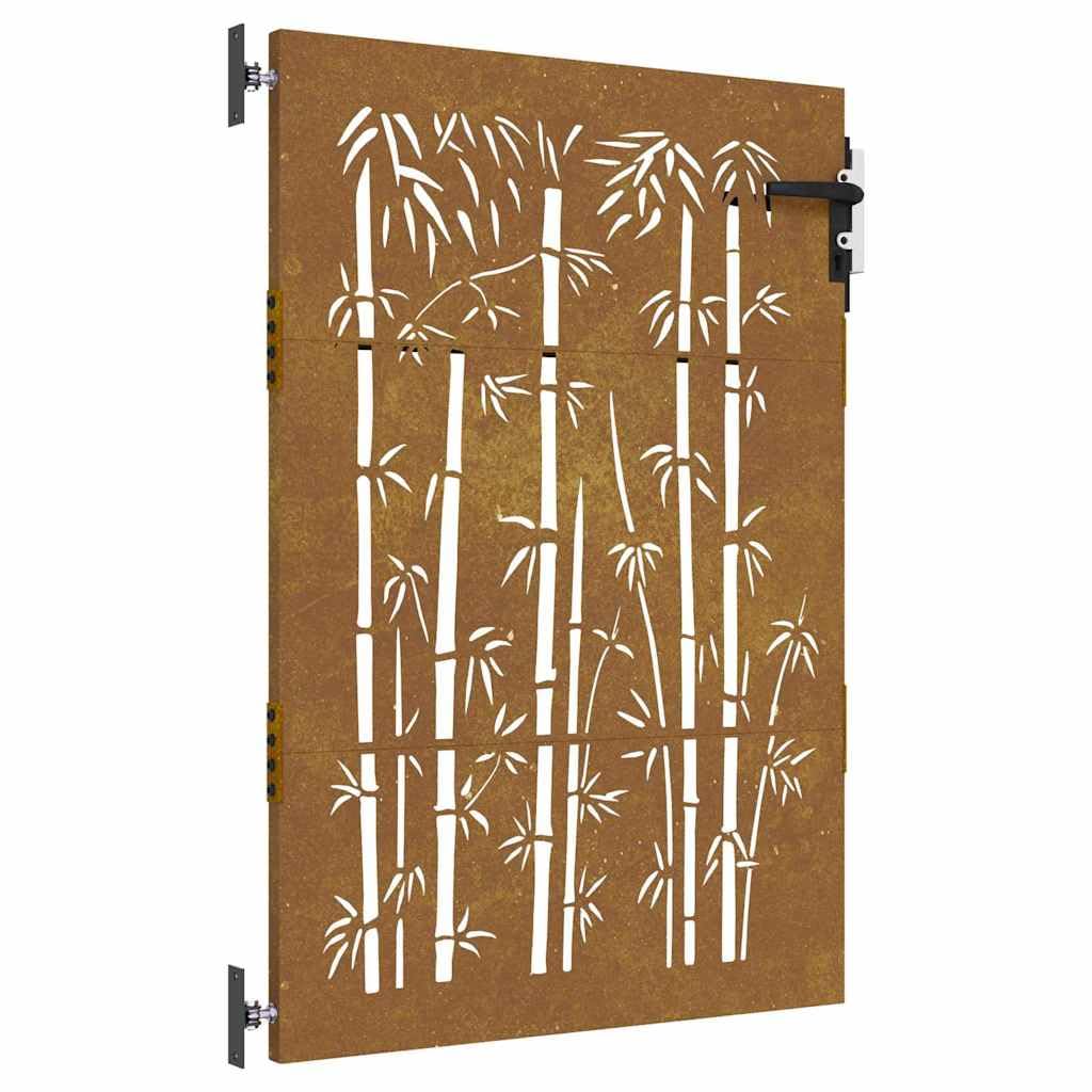 vidaXL Garden Gate 85 x 125 cm Powder-coated steel Black Lockable — image 1