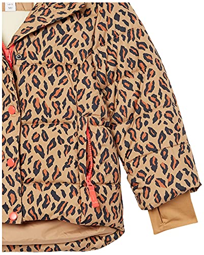 Amazon Essentials Girls' Heavyweight Hooded Puffer Jacket, Leopard, Medium #TOP2