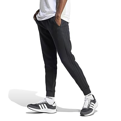 adidas Essentials Fleece Tapered Cuffed 3 Stripes Pants Men
