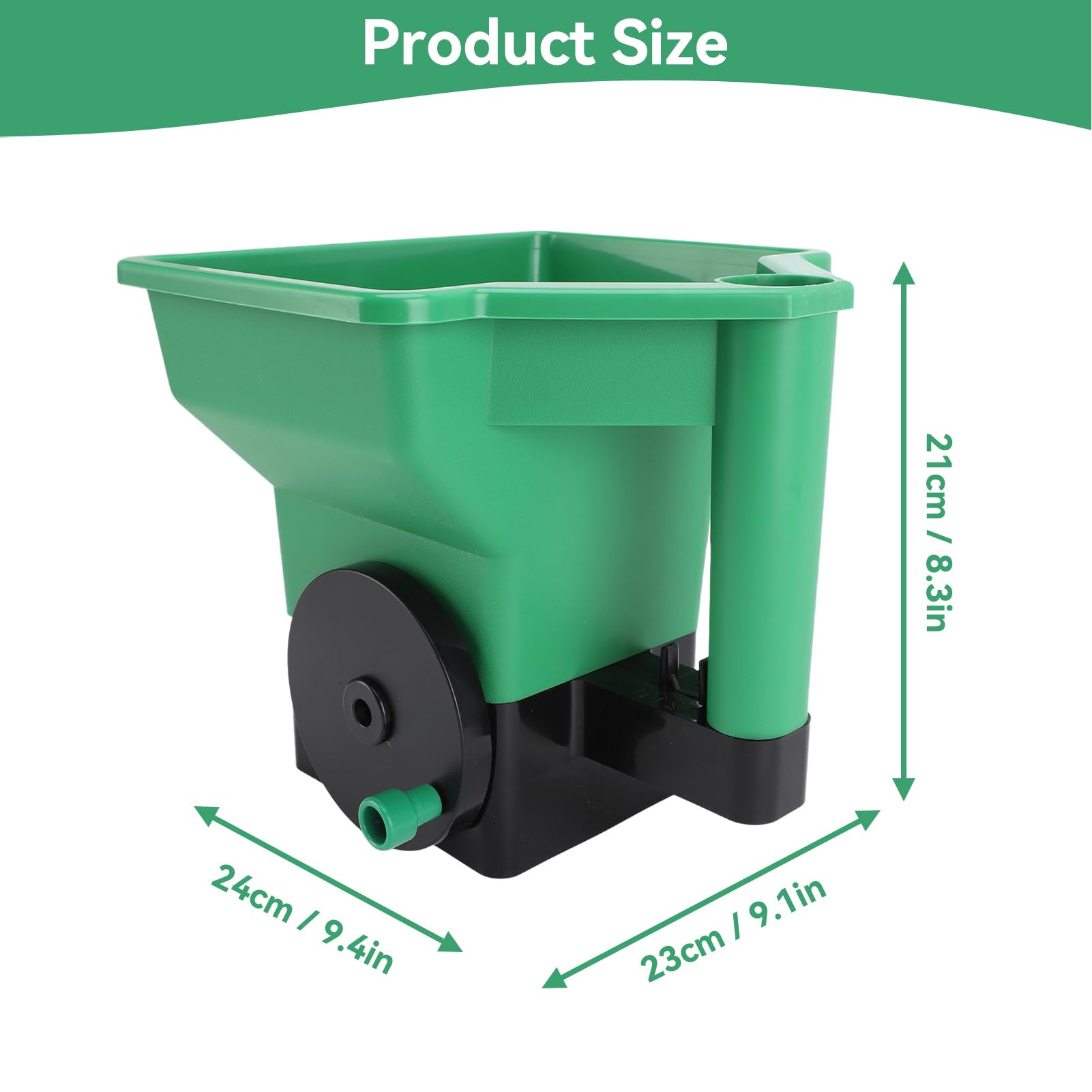 Spandiconcime manuale manuale da 3 l, per risparmiare manodopera, per prato e giardino, per fertilizzante sale, piccoli cortili e giardini